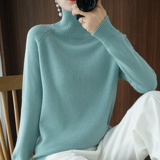 Eleganter Damen-Rollkragenpullover