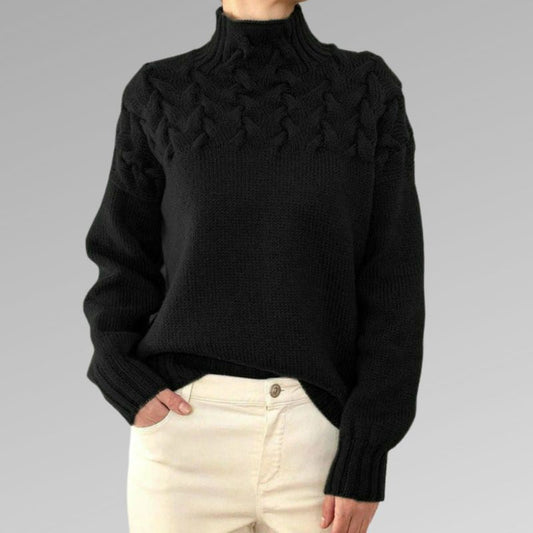 Eleganter und warmer Damen-Rollkragenpullover