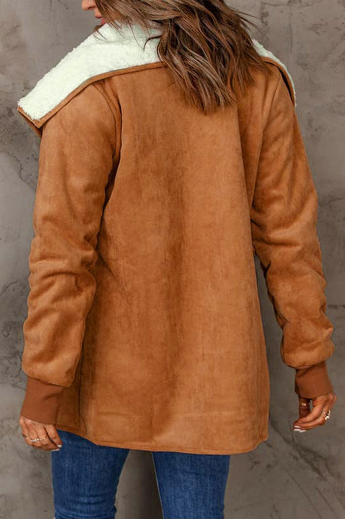 Damen Stylische Winterjacke mit isolierter Innenschicht und langen Ärmeln