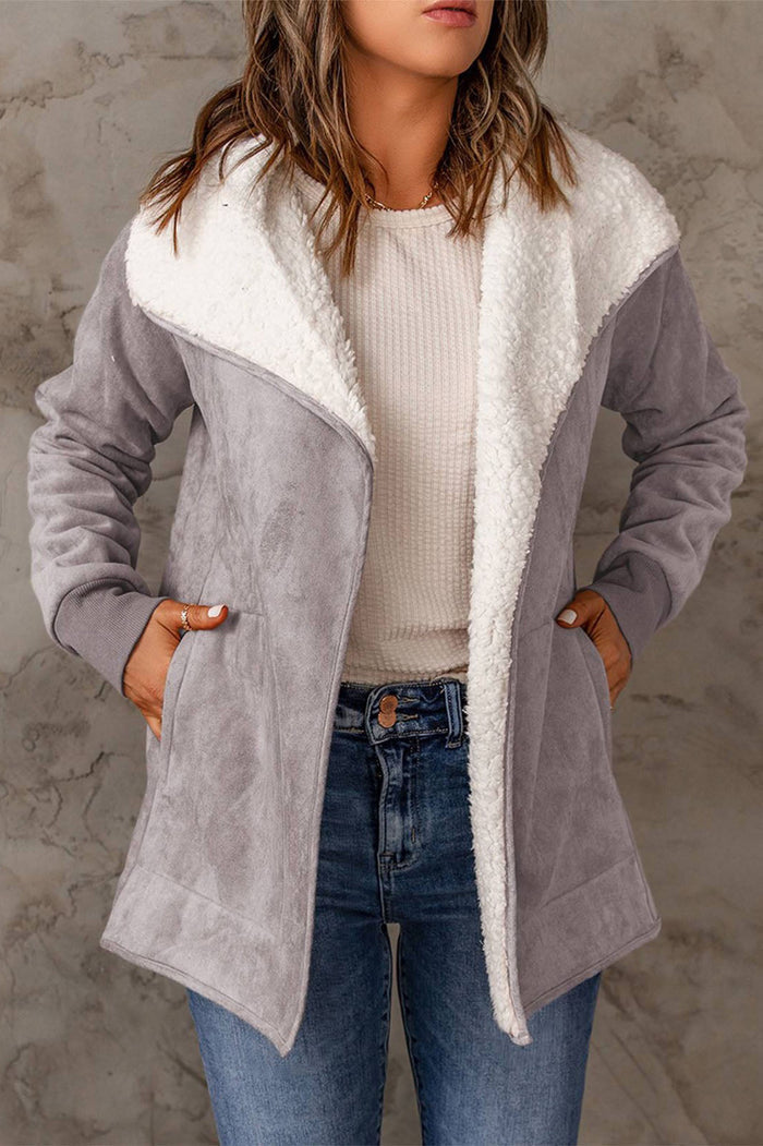 Damen Stylische Winterjacke mit isolierter Innenschicht und langen Ärmeln