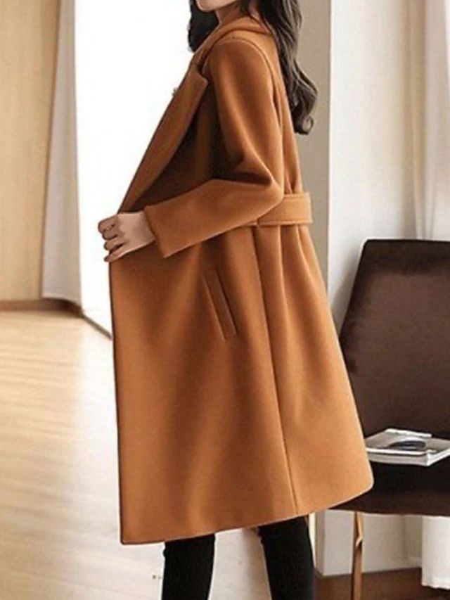 Luxuriöser Damen Trenchcoat mit Gürtel