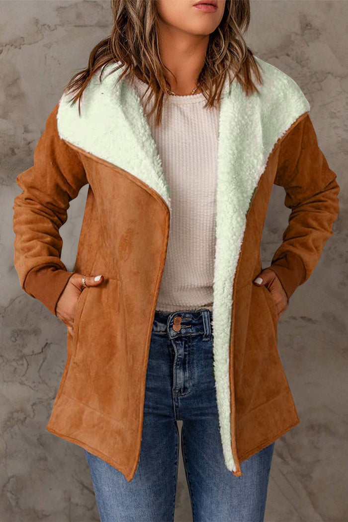 Damen Stylische Winterjacke mit isolierter Innenschicht und langen Ärmeln