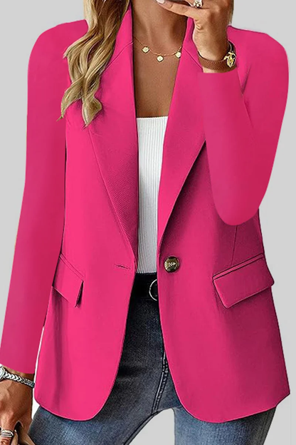 Schlichter Damen-Blazer mit Kragen – Eine Bequeme und Stilvolle Wahl