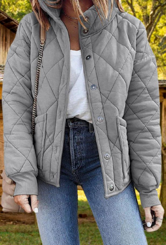 Stilvolle wattierte Baumwolljacke für Damen