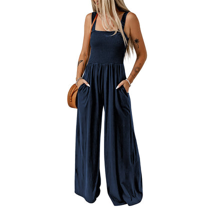 Sommer Jumpsuit mit weitem Bein