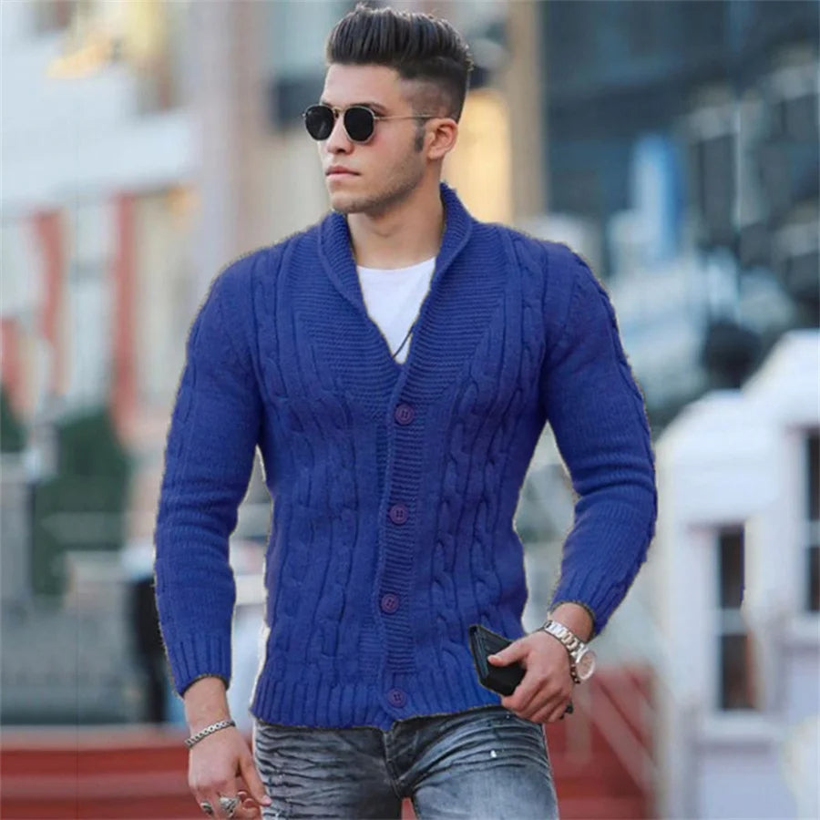 Trendige Herren-Strickjacke