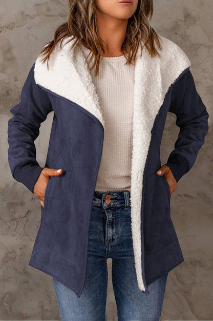 Damen Stylische Winterjacke mit isolierter Innenschicht und langen Ärmeln