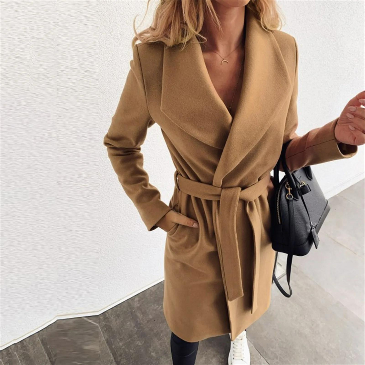 Schmal geschnittener Damen Business-Trenchcoat