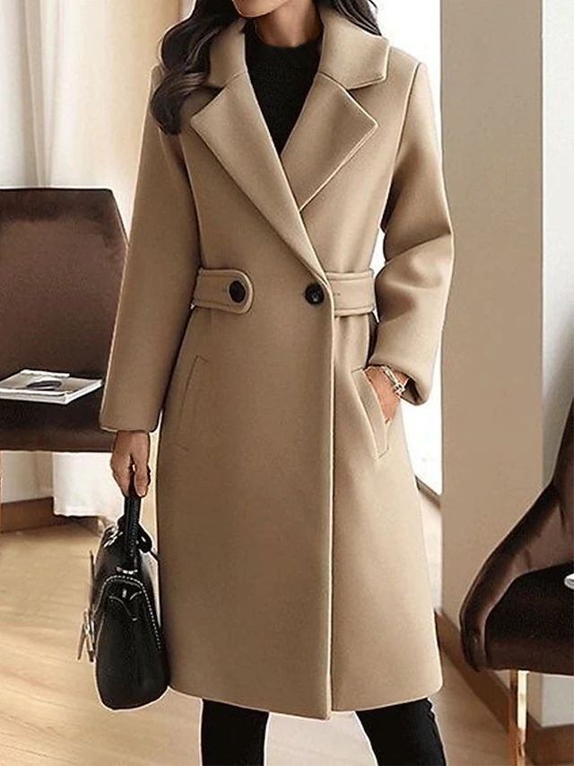 Luxuriöser Damen Trenchcoat mit Gürtel