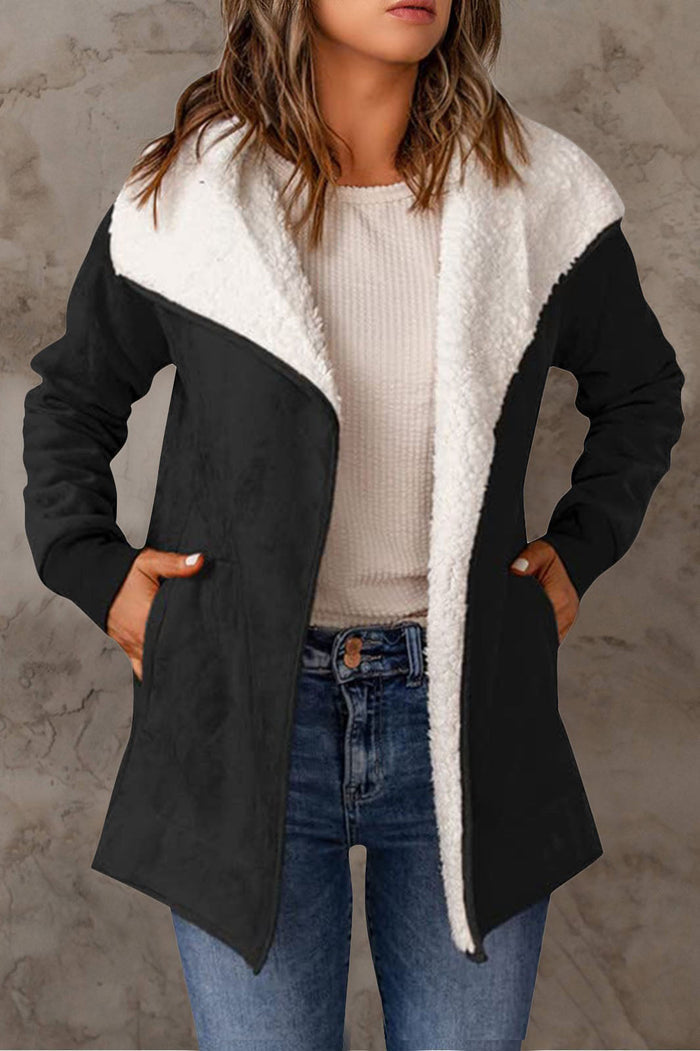 Damen Stylische Winterjacke mit isolierter Innenschicht und langen Ärmeln