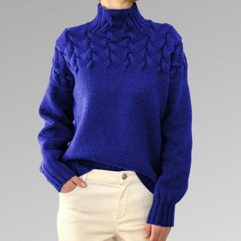 Eleganter und warmer Damen-Rollkragenpullover