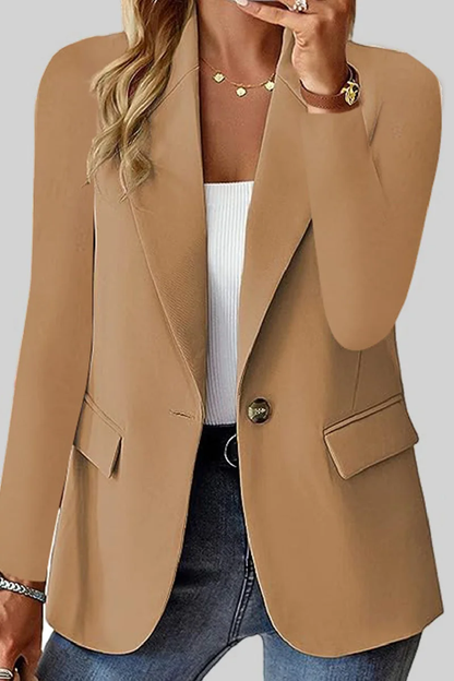 Schlichter Damen-Blazer mit Kragen – Eine Bequeme und Stilvolle Wahl