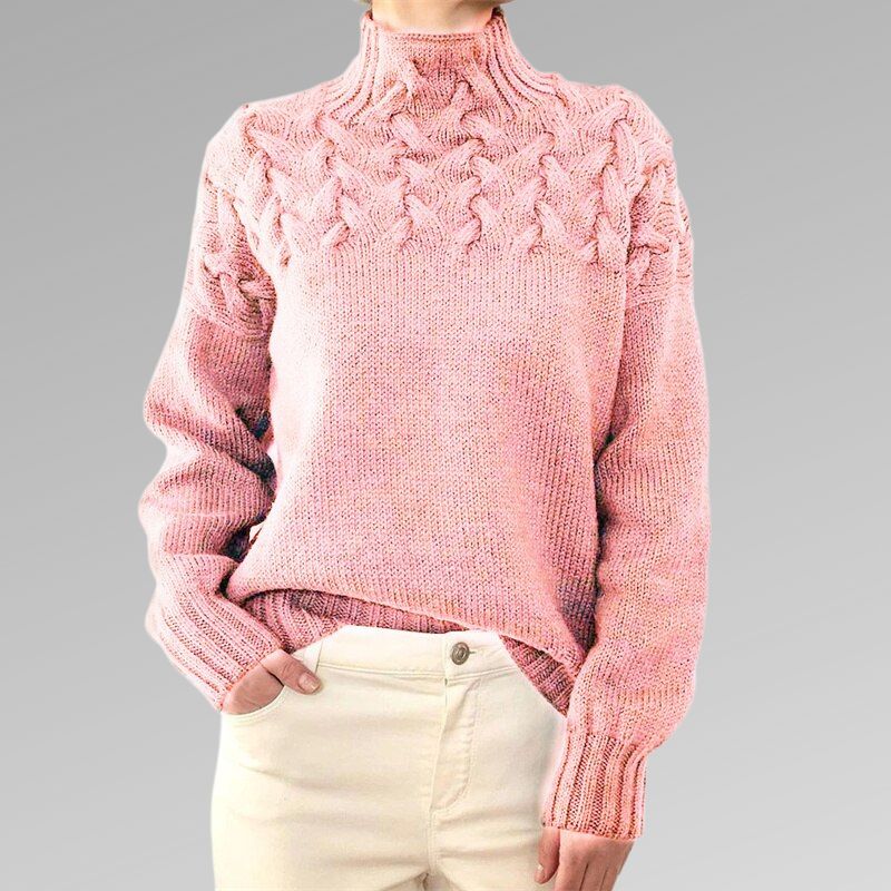 Eleganter und warmer Damen-Rollkragenpullover