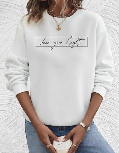 Oversized Damen-Sweatshirt mit Rundhalsausschnitt