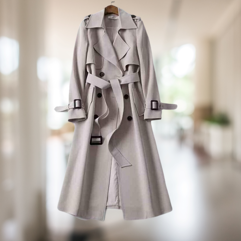 Damen Stilvoller Trenchcoat