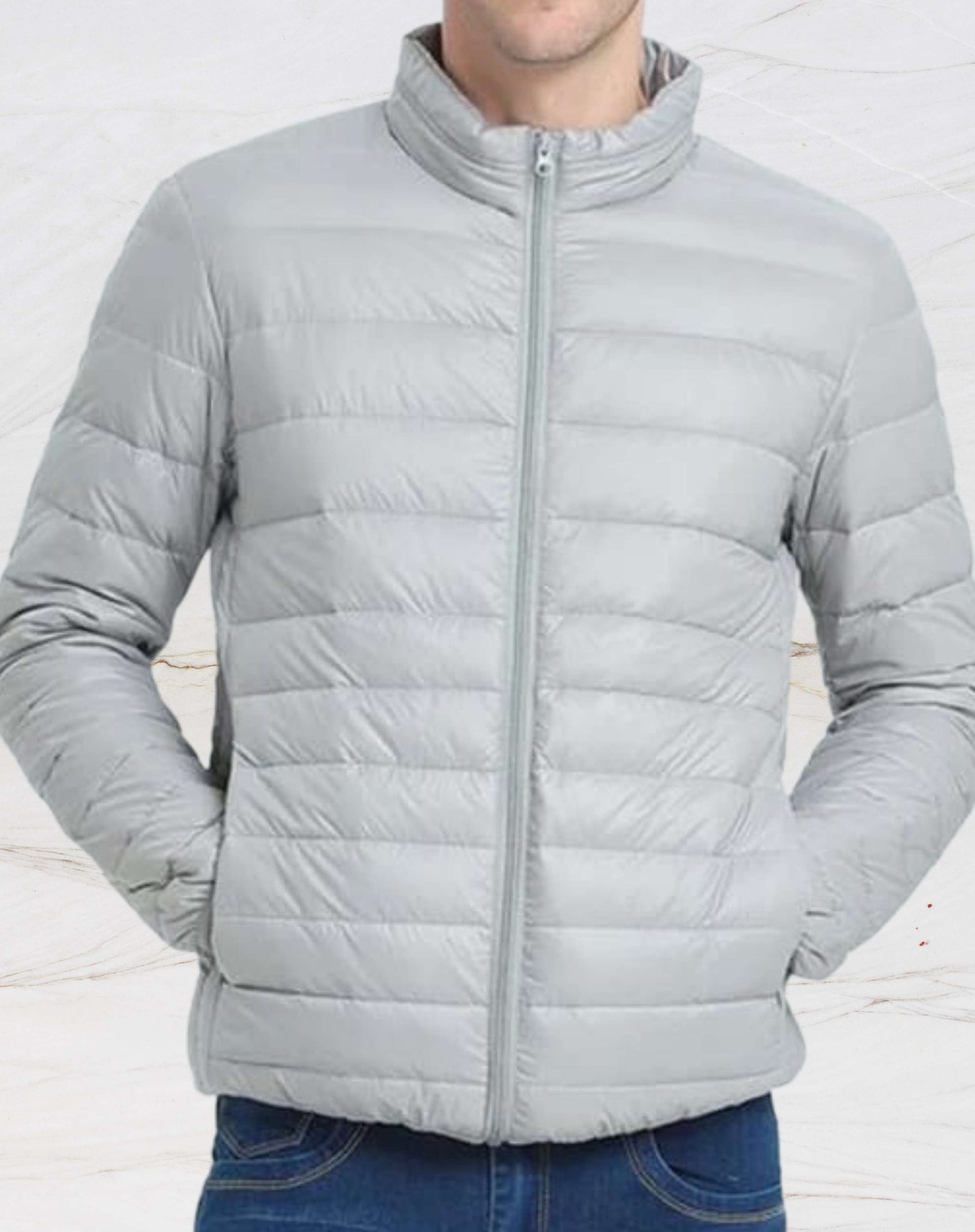 Lässige Baumwolljacke mit Taschen für Herren