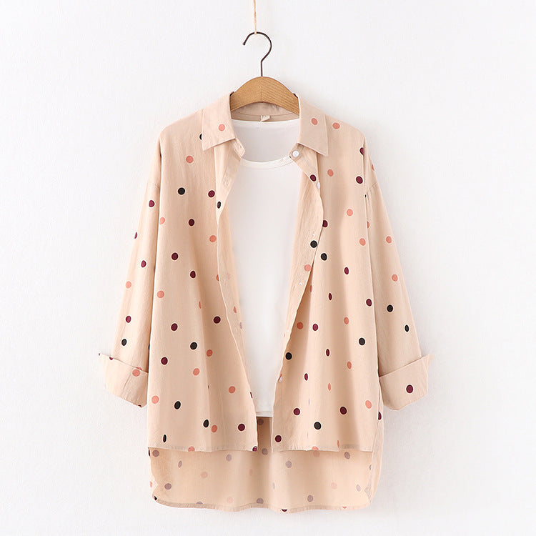 Polka Dot Bluse