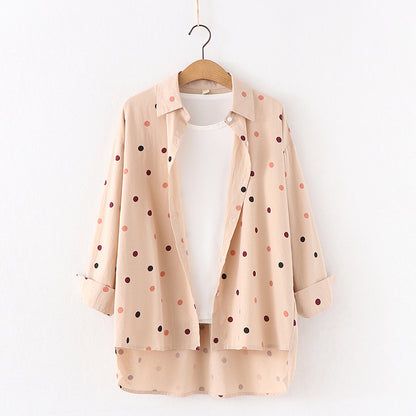 Polka Dot Bluse