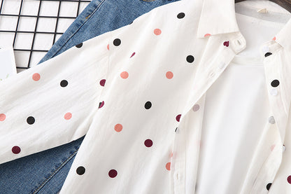 Polka Dot Bluse