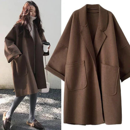 Eleganter übergroßer Damen-Trenchcoat