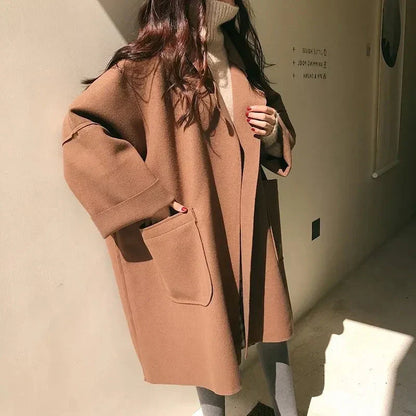 Eleganter übergroßer Damen-Trenchcoat