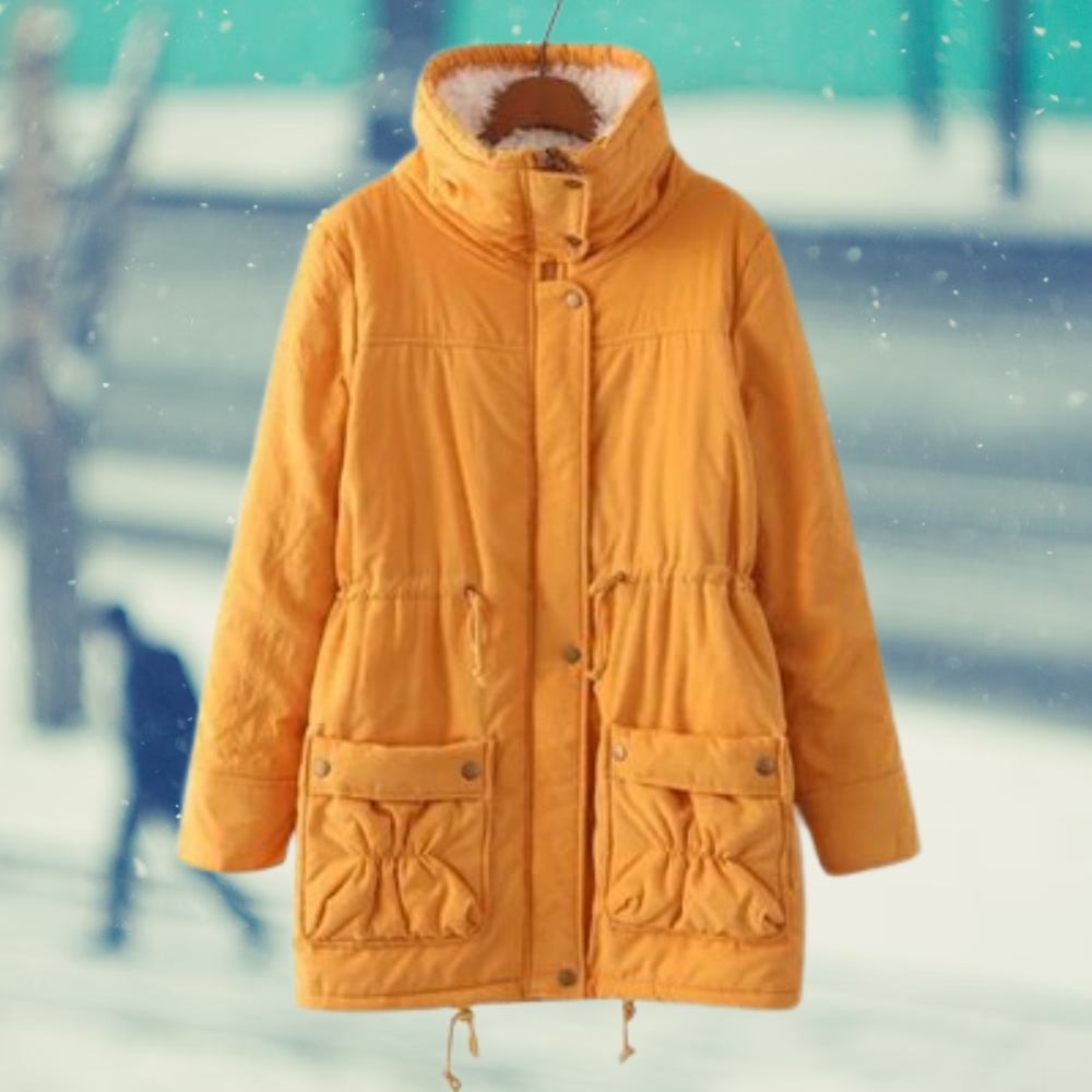 Solide Damen-Winterjacke aus Baumwolle