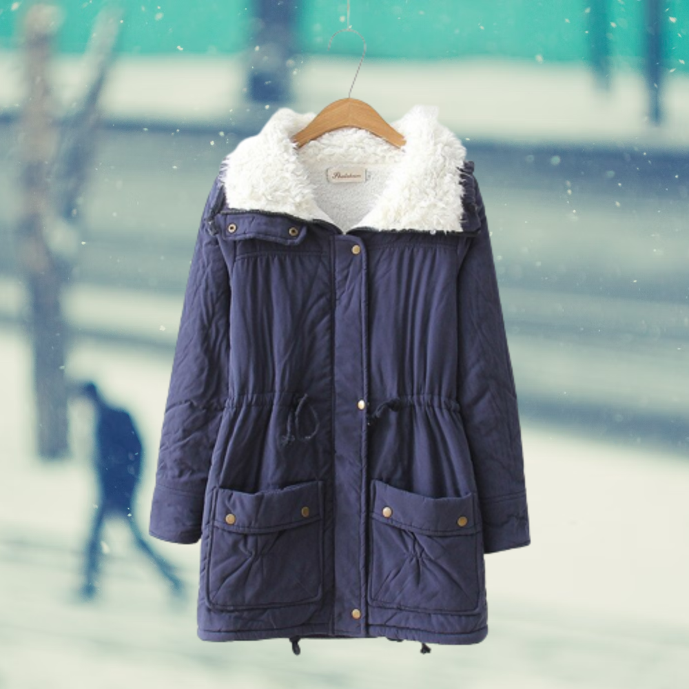 Solide Damen-Winterjacke aus Baumwolle