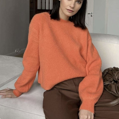 Warmer Strickpullover in Lockerer Passform