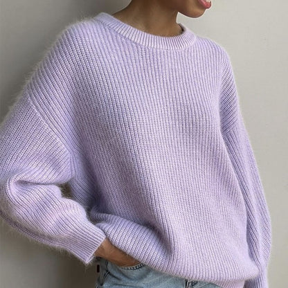 Warmer Strickpullover in Lockerer Passform