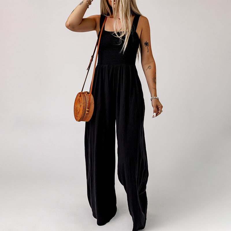 Sommer Jumpsuit mit weitem Bein