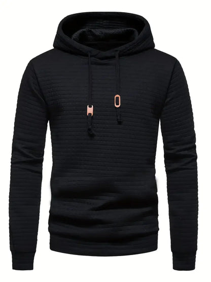 Adie - Unifarbener Hoodie mit Waffelmuster