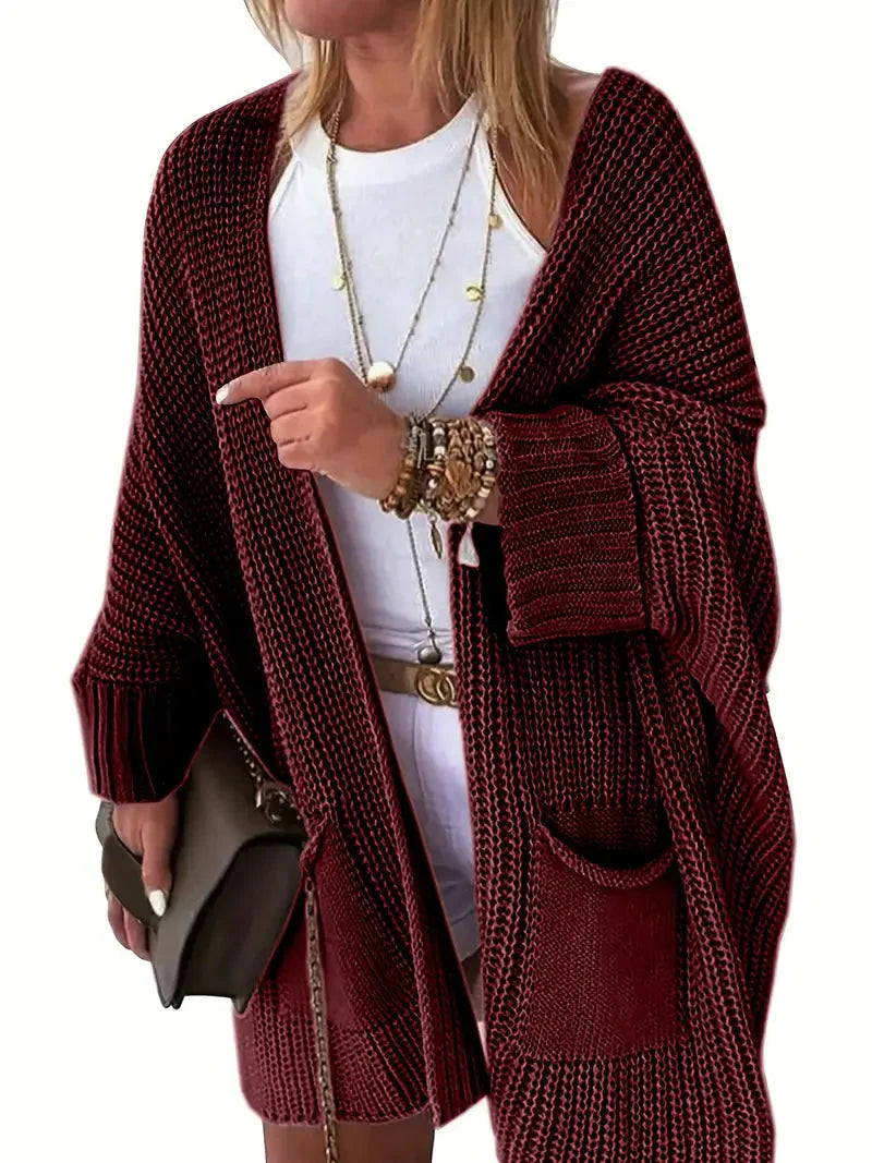 Bequeme Strickjacke mit praktischen Taschen für jeden Style