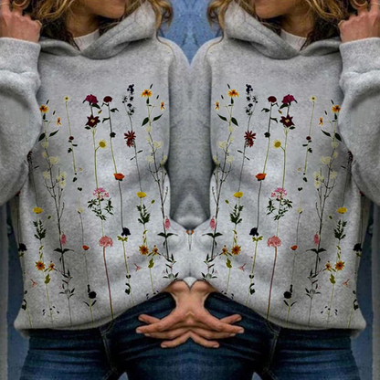 Blumenmotiv Kapuzenpullover – Bequem und Trendy für Ihren Casual-Look