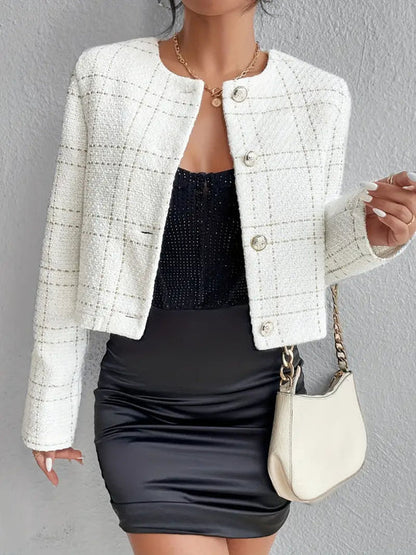 Damen Elegante langärmelige Jacke