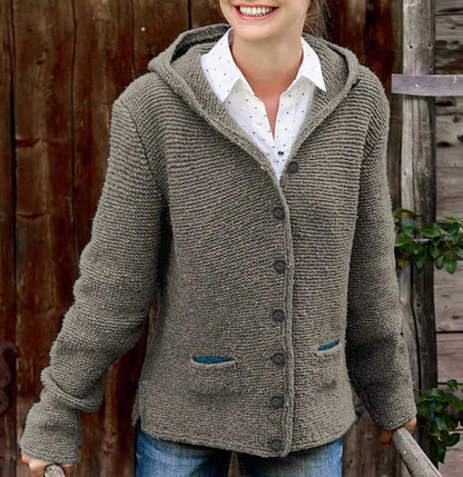 Damen Cardigan mit Modernem Schnitt und Knopfleiste