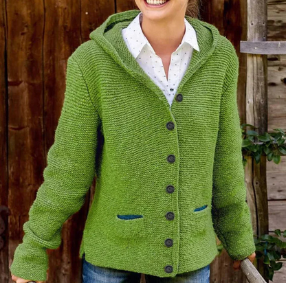 Damen Cardigan mit Modernem Schnitt und Knopfleiste