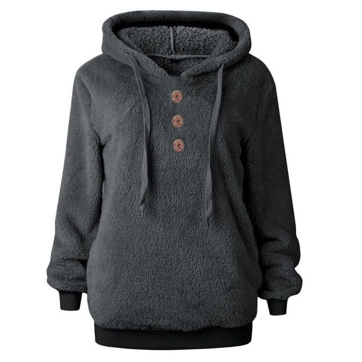 Damen Fleece-Sweatshirt mit Kapuze