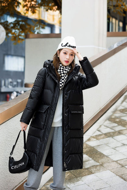 Damen Winterjacke im koreanischen Stil - Mittellang, Warm und Modisch