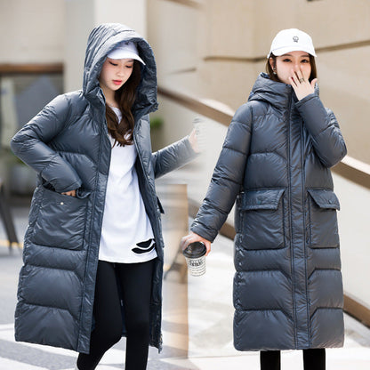 Damen Winterjacke im koreanischen Stil - Mittellang, Warm und Modisch