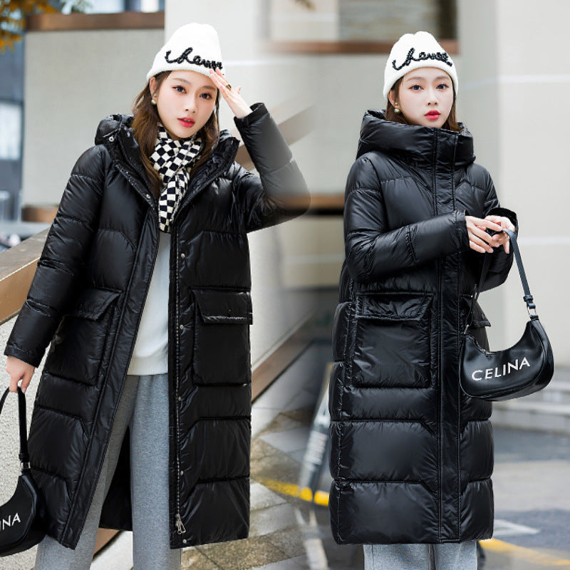 Damen Winterjacke im koreanischen Stil - Mittellang, Warm und Modisch