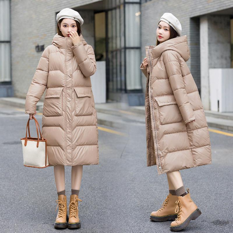 Damen Winterjacke im koreanischen Stil - Mittellang, Warm und Modisch