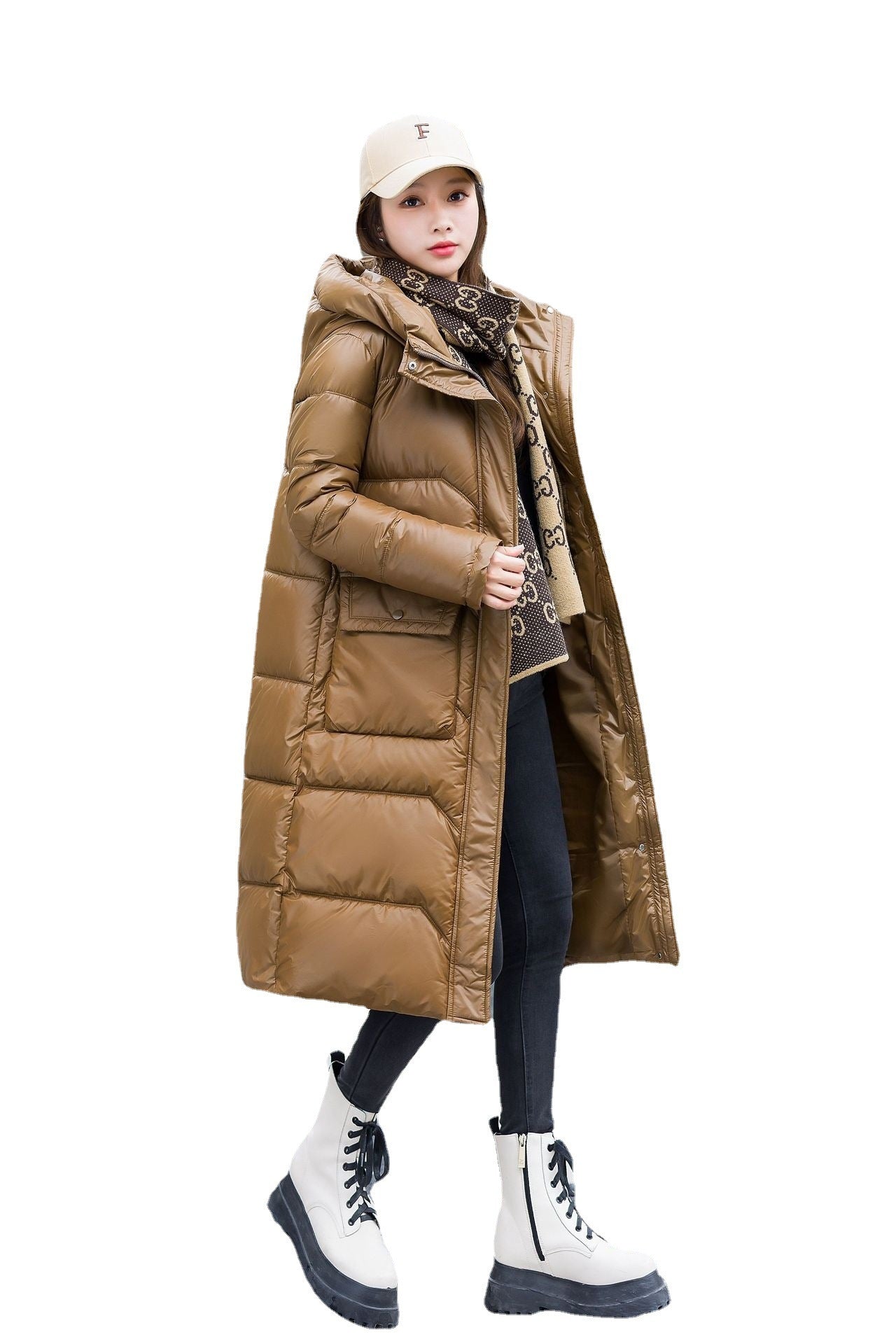 Damen Winterjacke im koreanischen Stil - Mittellang, Warm und Modisch