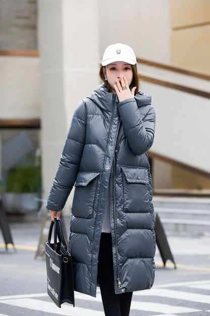 Damen Winterjacke im koreanischen Stil - Mittellang, Warm und Modisch