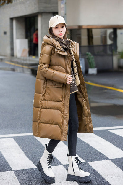 Damen Winterjacke im koreanischen Stil - Mittellang, Warm und Modisch