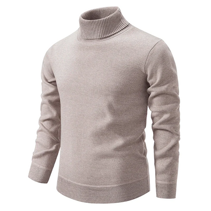 Schurwoll-Rollkragenpullover für Herren