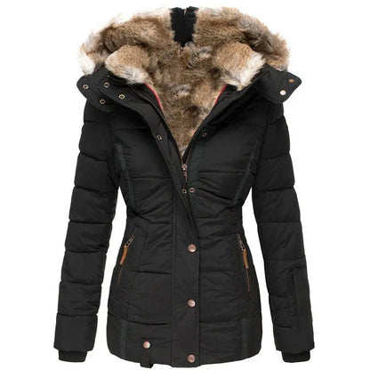 Elegante Damen Winterjacke mit Kapuze für stilvolle Auftritte