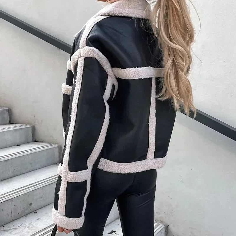 Elegante Damenlederjacke