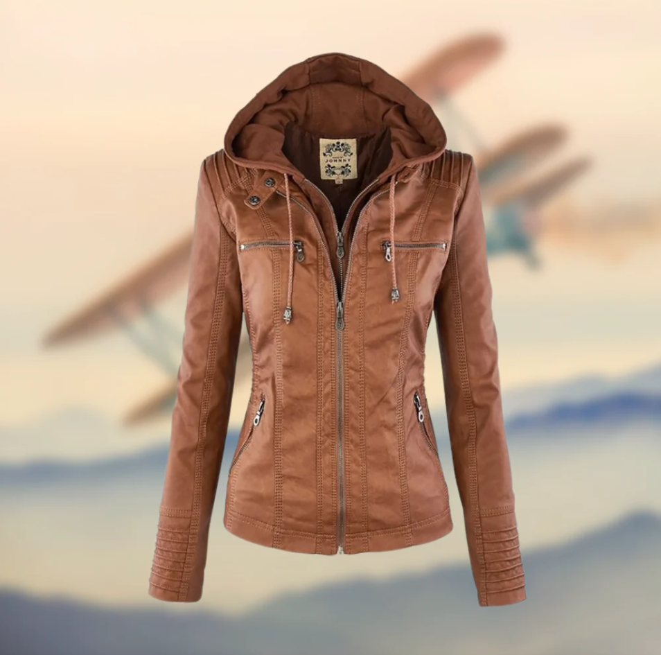 Elegante Lederjacke für stilbewusste Frauen – Vielseitig und Trendy