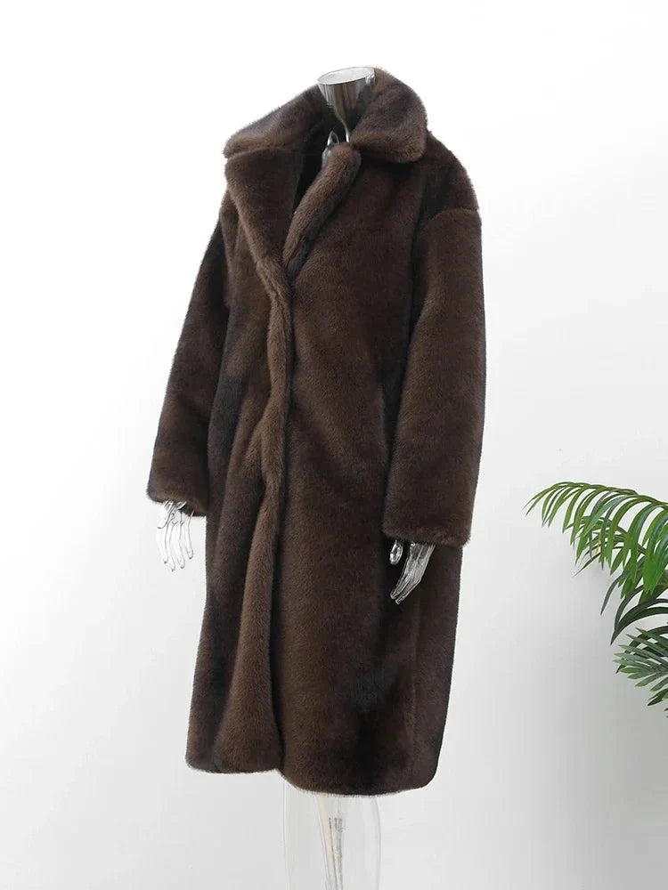 Elegante Pelz-Winterjacke für luxuriösen Komfort und Stil