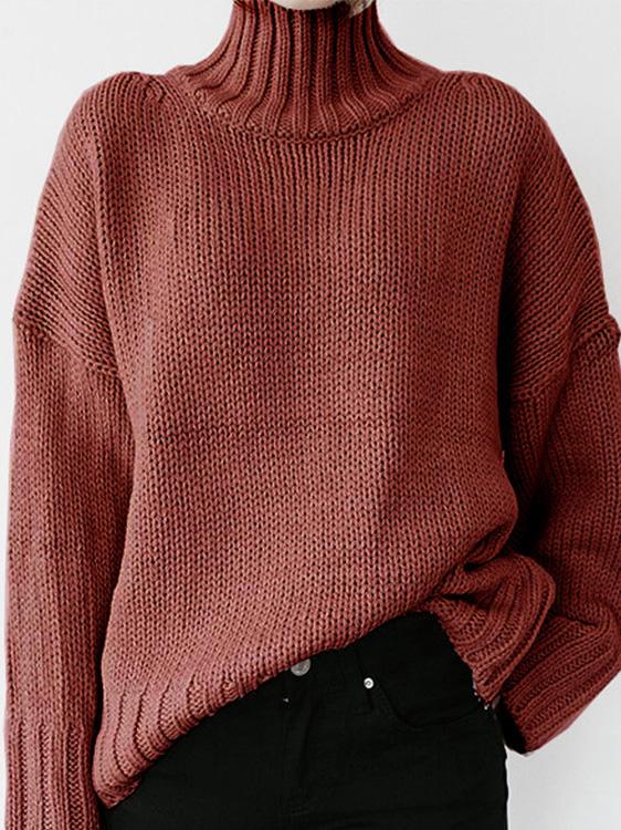 Eleganter Damen Turtleneck Pullover mit Langen Ärmeln für Stil und Komfort